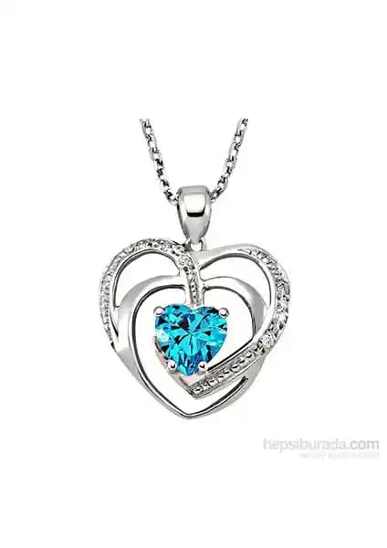 Gizzaro 0.06 Karat Pırlanta Kalbimin Tek Sahibine Kolye Şık ve Anlamlı Tasarım