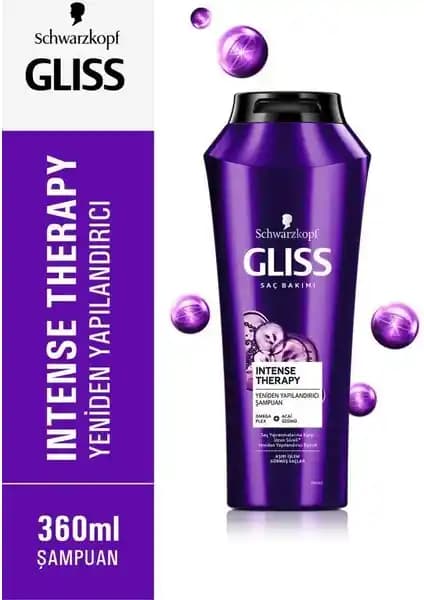 Gliss Intense Therapy Yeniden Yapılan<dı>rıcı Şampuan Saçlarınızı Güçlendiren ve Onaran Formül