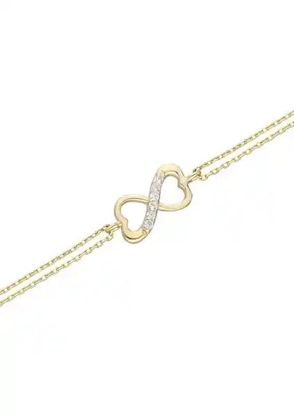 Glorria 14 Ayar Altın Sonsuzluk Bileklikleri Zarif ve Anlamlı Takı Seçenekleri