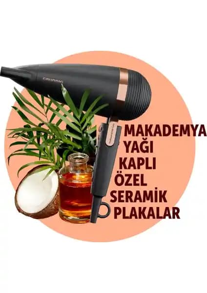 Grundig HD 8080 Profesyonel Saç Kurutma Makinesi: Güçlü ve Çok Yönlü Tasarım