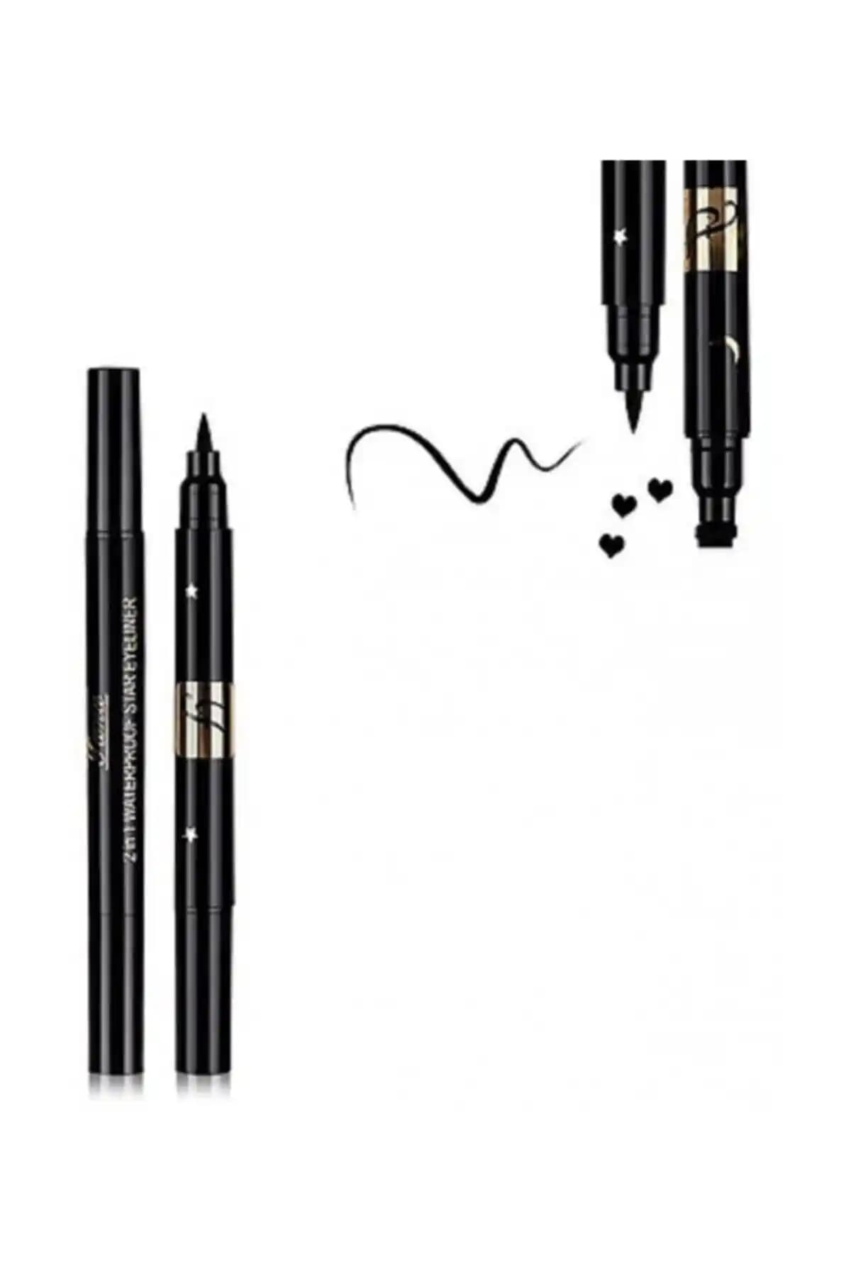 HaLVeY Çift Taraflı Kalp Baskılı Eyeliner ile Modern ve Şık Göz Makyajı Deneyimi