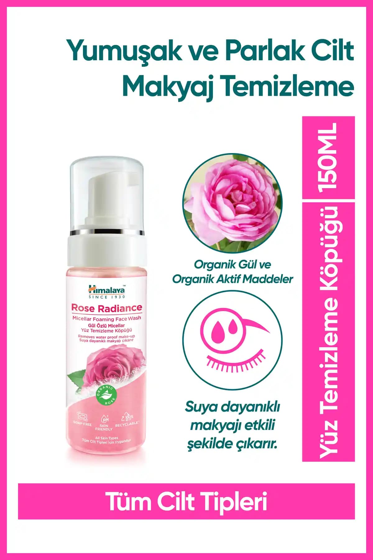 Himalaya 1930 Micellar Parlatıcı Yüz Temizleyici Köpük Doğal ve Etkili Cilt Bakımı