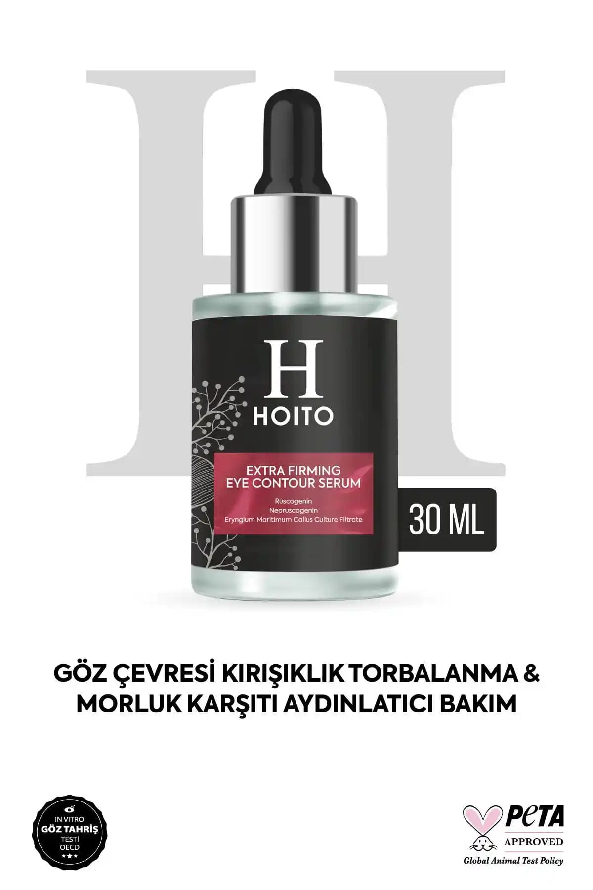 Hoito Extra Firming Eye Contour Serum: Göz Çevresi İçin Yaşlanma ve Nem Dengeleyici Bakım