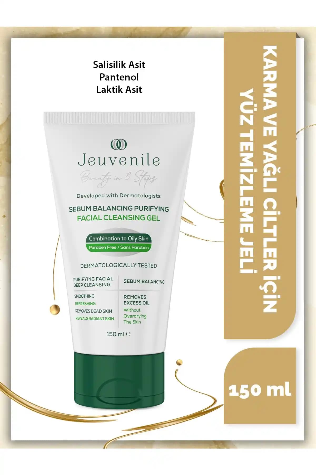 Jeuvenile Sebum Dengeleyici Yüz Temizleme Jeli Karma Ciltler İçin Uygun ve Etkili Çözüm