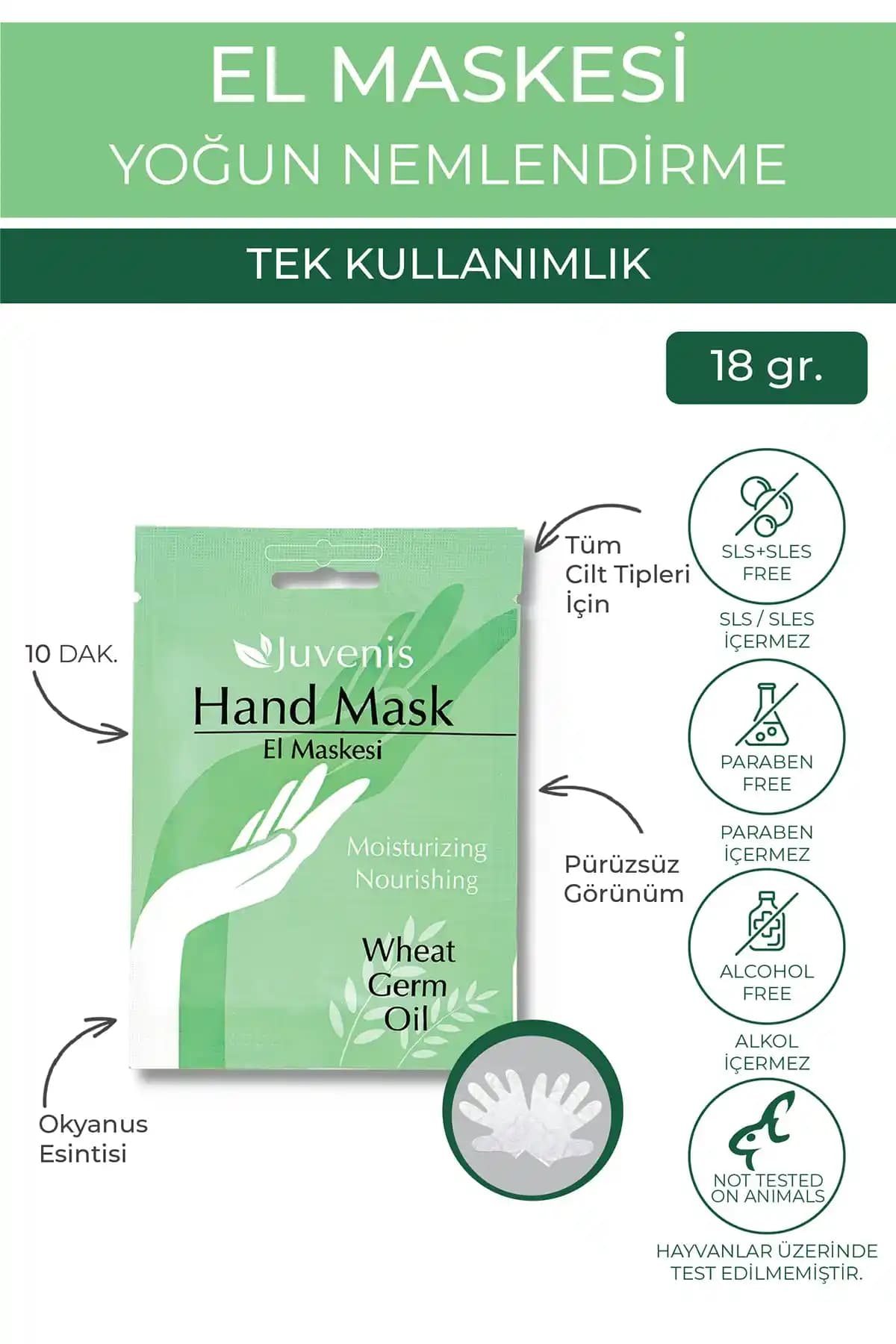 Juvenis Kuru ve Çatlamış Eller İçin Nemlendirici ve Besleyici El Maskesi Tanıtımı