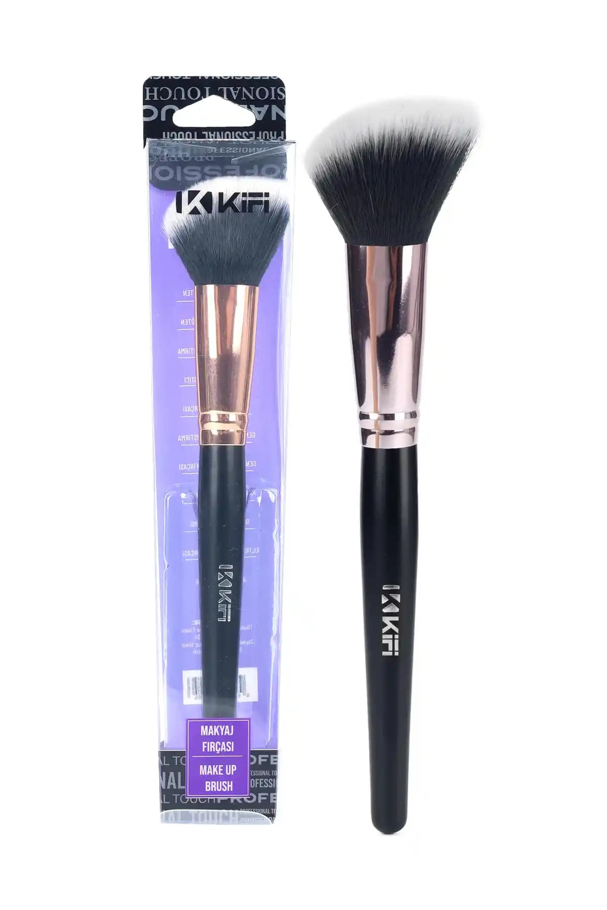 Kifi Pro Açıllı Allık Fırçası ile Doğal ve Pürüzsüz Makyaj Uygulaması