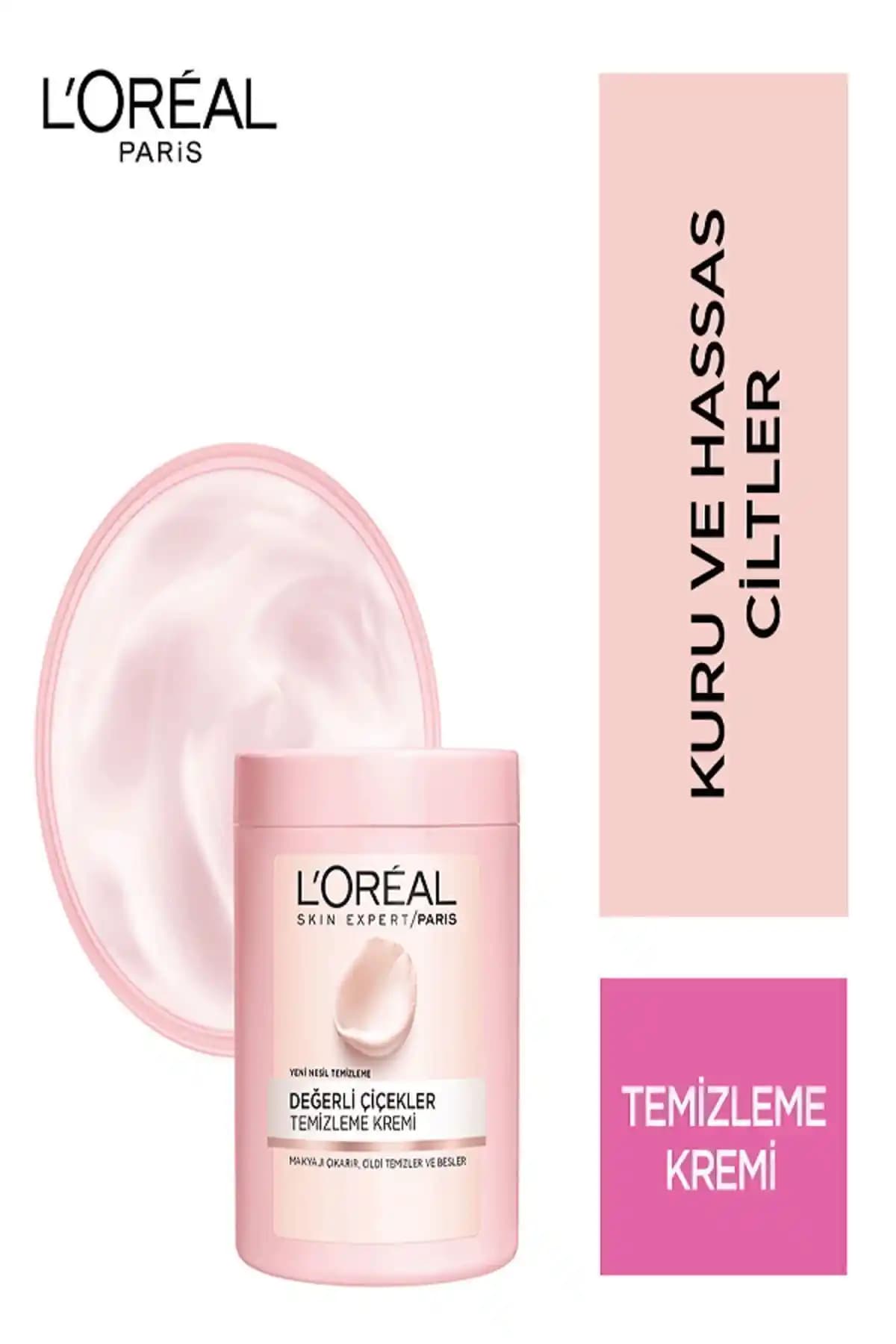 L'Oreal Paris Değerli Çiçekler Kuru ve Hassas Ciltler İçin Temizleme Kremi İncelemesi