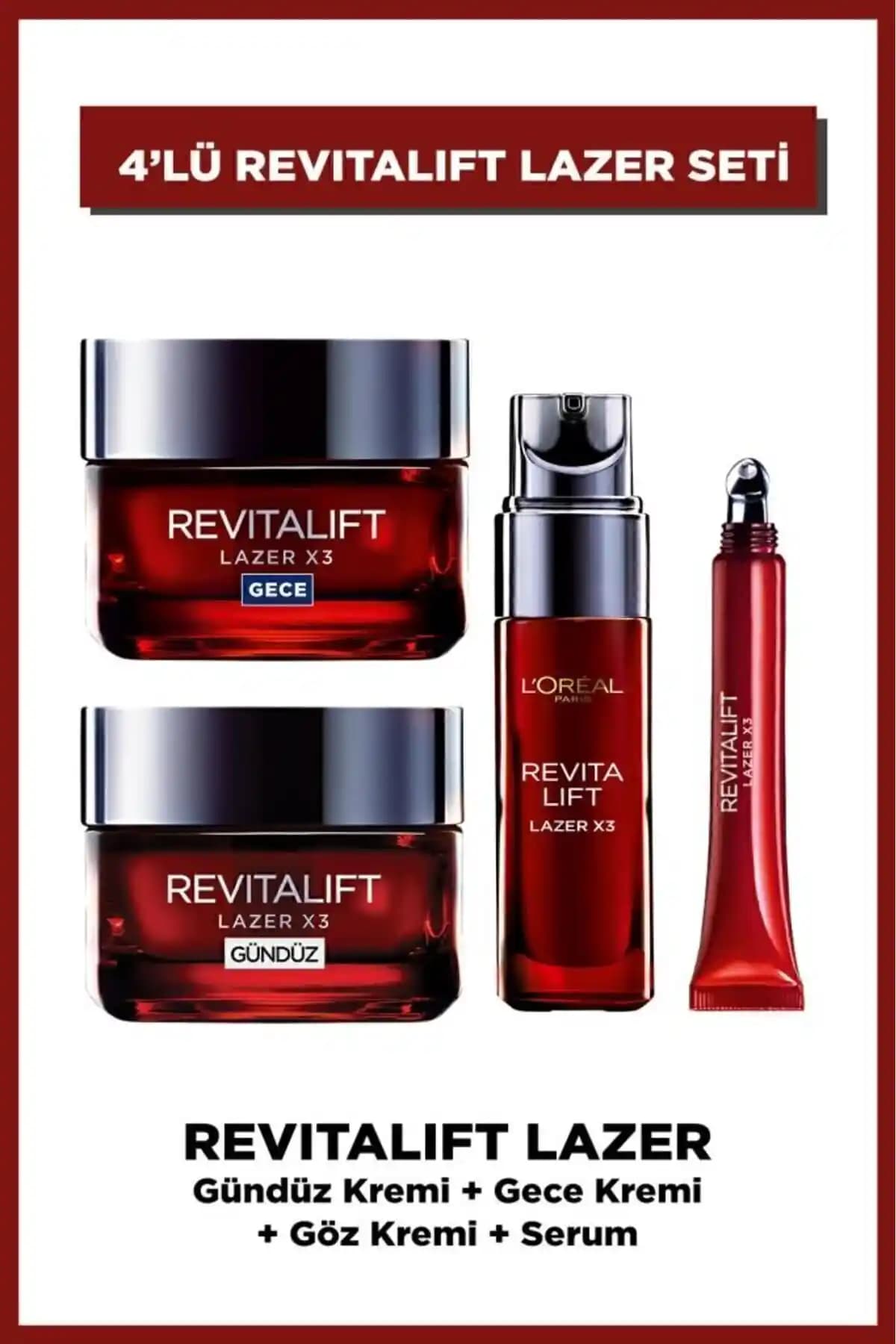 L'Oreal Paris Revitalift Lazer X3 Yaşlanma Karşıtı Cilt Bakım Seti İncelemesi ve Kullanım İpuçları