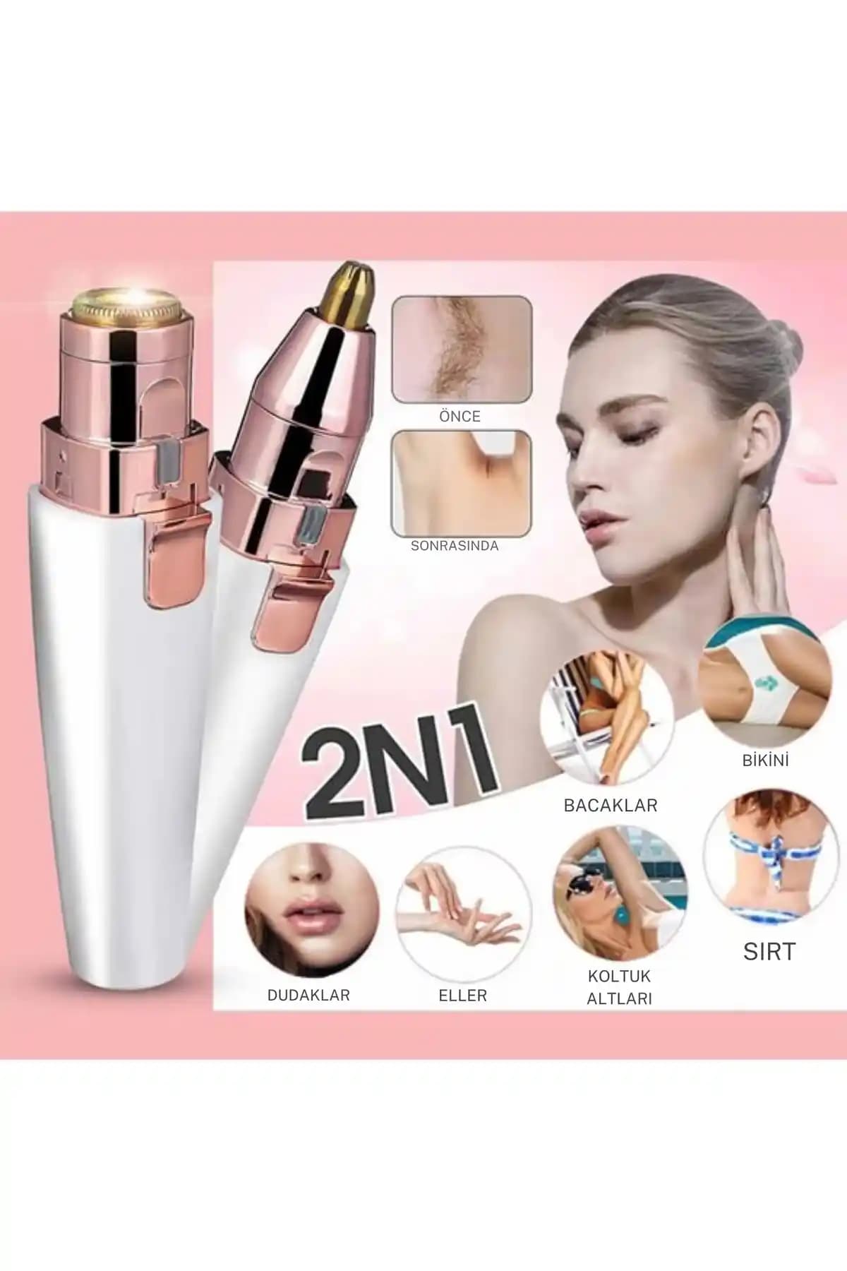 LaraThec Şarjlı Kaş Bıyık Alma Epilatörü: Hassas Bölge İçin Pratik ve Çok Yönlü Cilt Bakım Cihazı