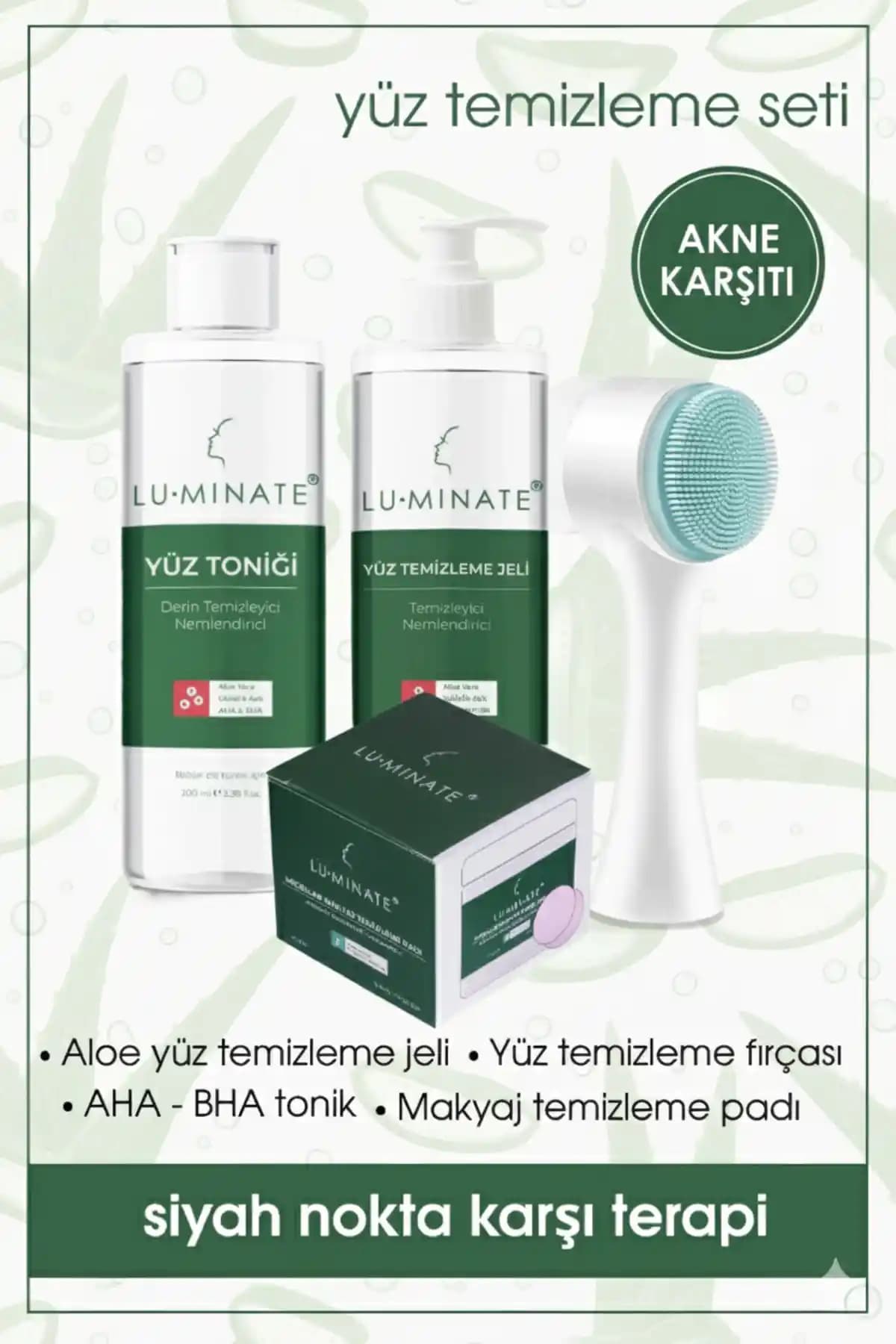 Luminate Siyah Nokta Karşıtı Yüz Temizleme Seti: Hassas ve Tüm Cilt Tipleri İçin Etkili Çözüm