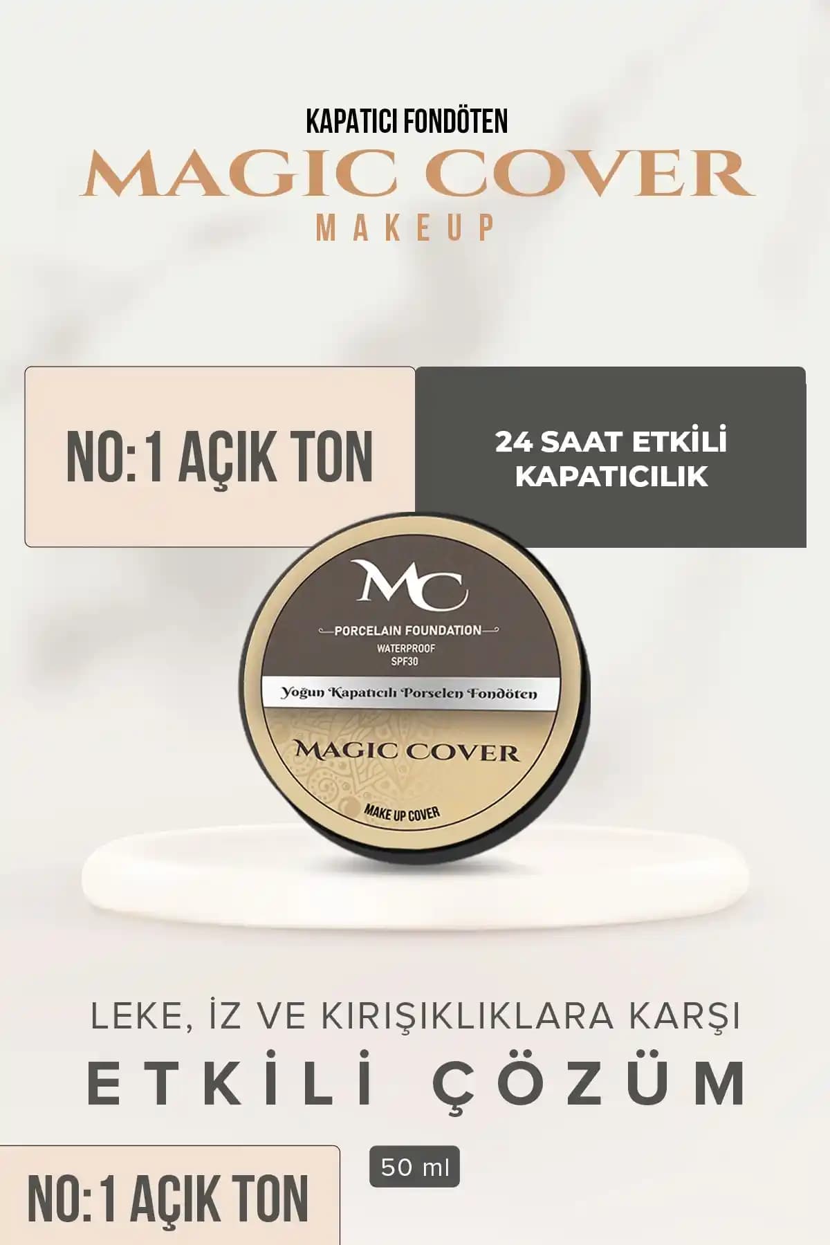 Magic Cover Makeup Fondöten: Yüksek Kapatıcılık ve Uzun Süre Dayanıklılık Sağlayan Ürün