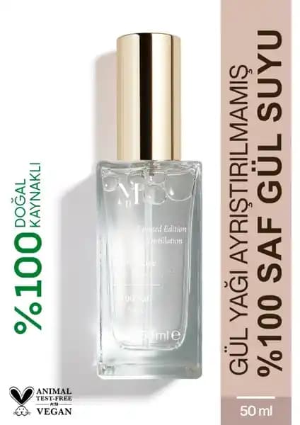 Misbahçe Saf Gül Suyu 50 mL Doğal ve Çok Yönlü Cilt Bakım Ürünü