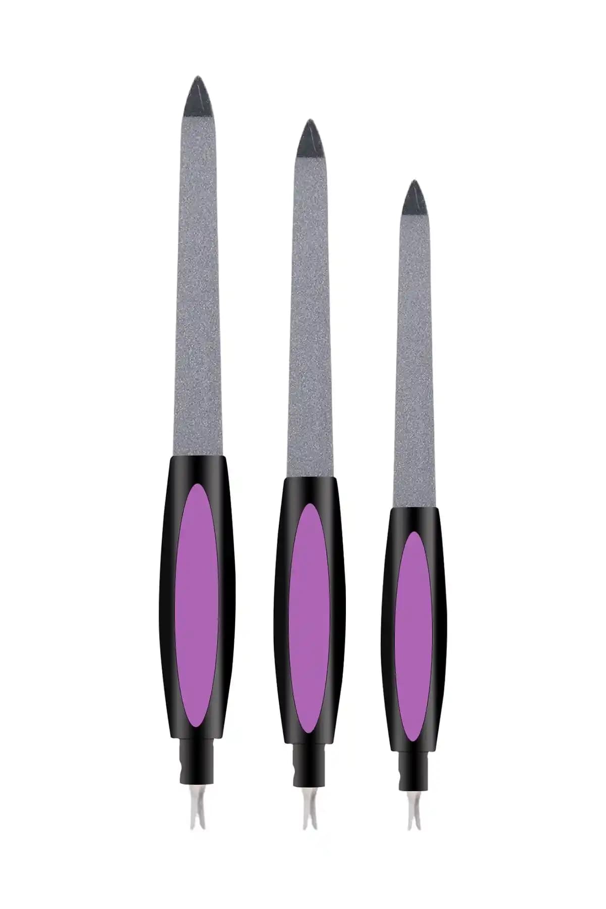 MUJGAN 3'lü Et Iticili Törpü Siyah Renkli Tırnak Bakımında Yenilikçi Çözüm