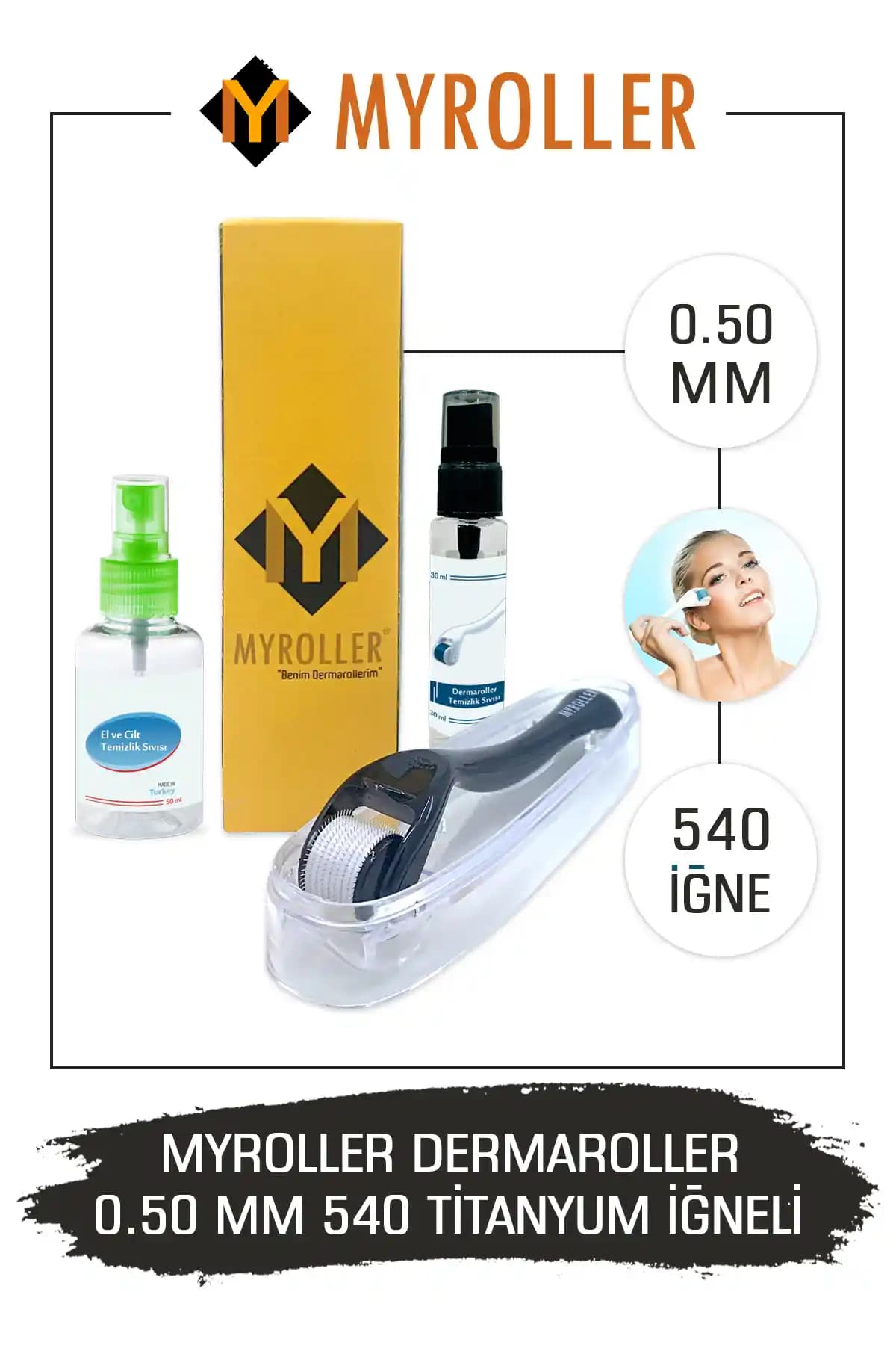 Myroller Dermaroller 0,50mm ile Cilt Yenileme ve Güzellik Uygulamaları