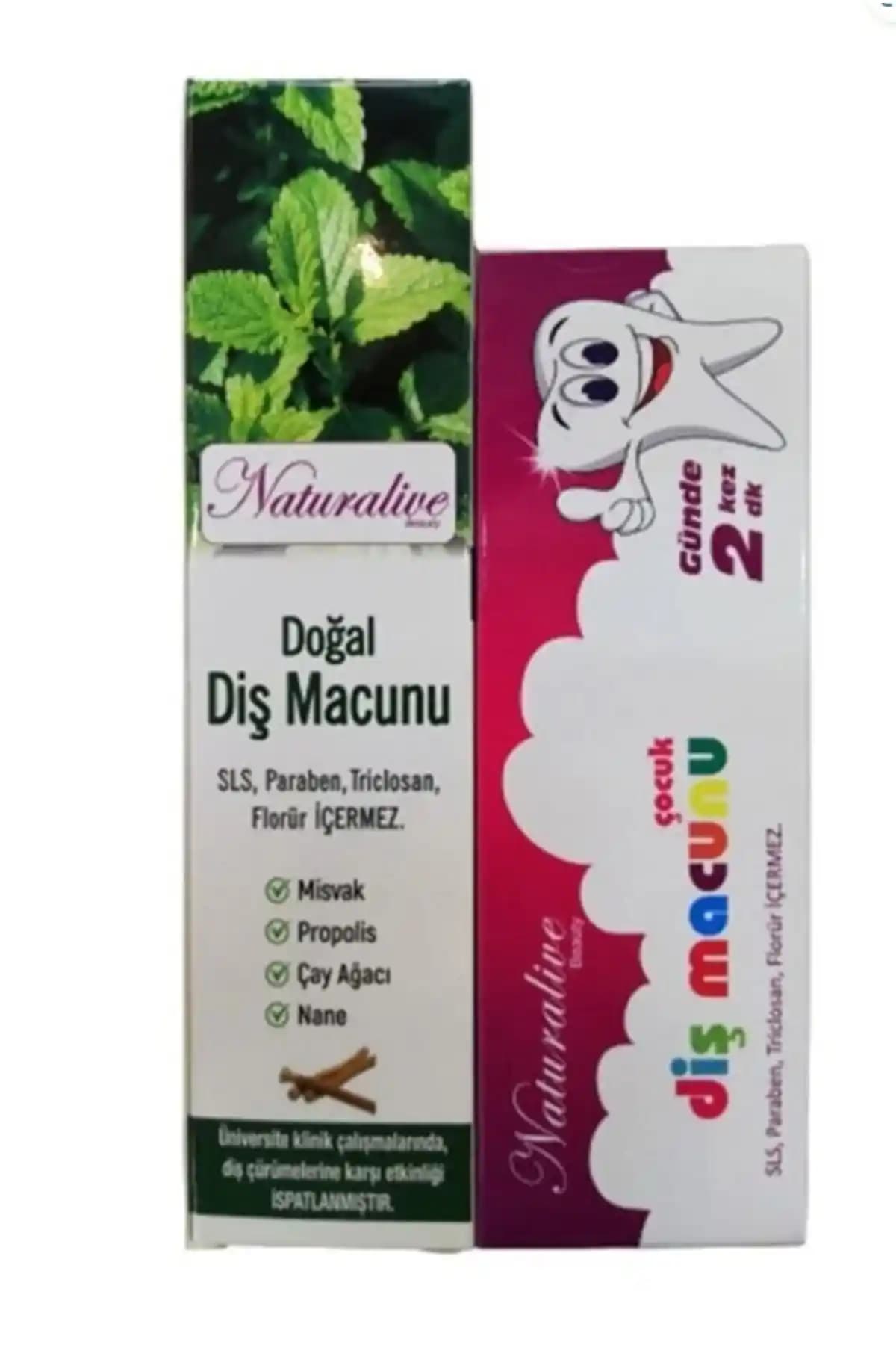 Naturalive Doğal İçeriklerle Güçlendirilmiş Diş Macunu ve Çocuk Diş Macunu Ürünleri