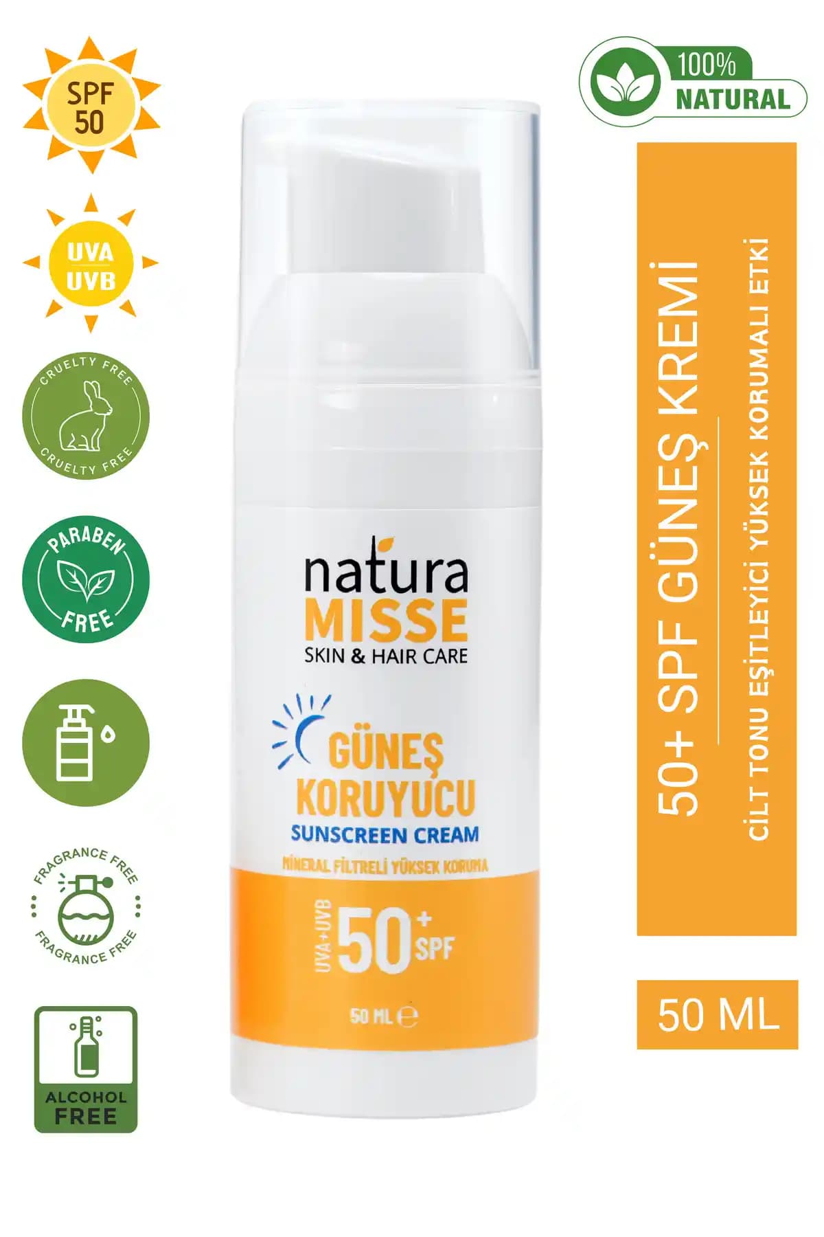 Naturamisse Doğal Güneş Kremi SPF 50+ ile Güçlü ve Güvenli Güneş Koruma Çözümü