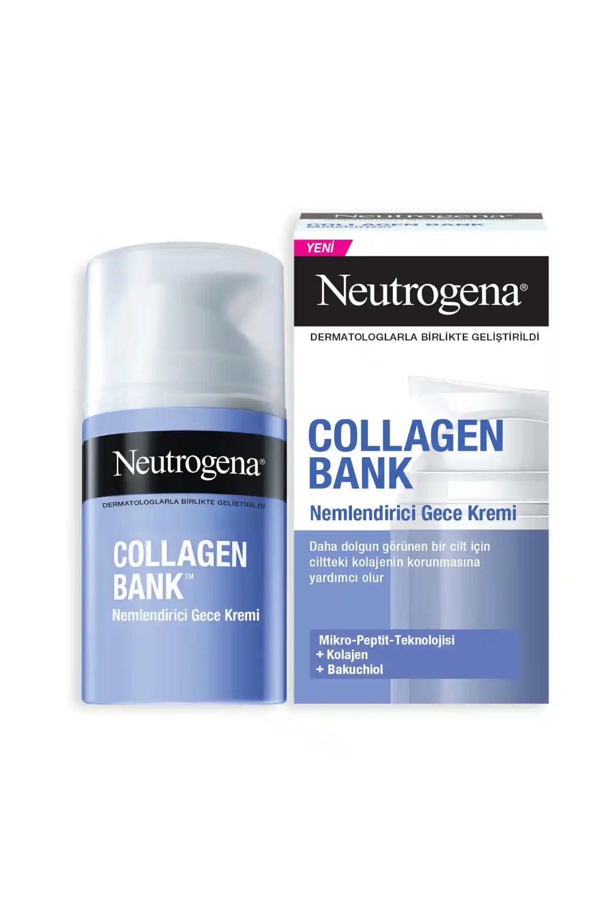 Neutrogena Collagen Bank Nemlendirici Gece Kremi Cilt Yenileme ve Gençlik Desteği