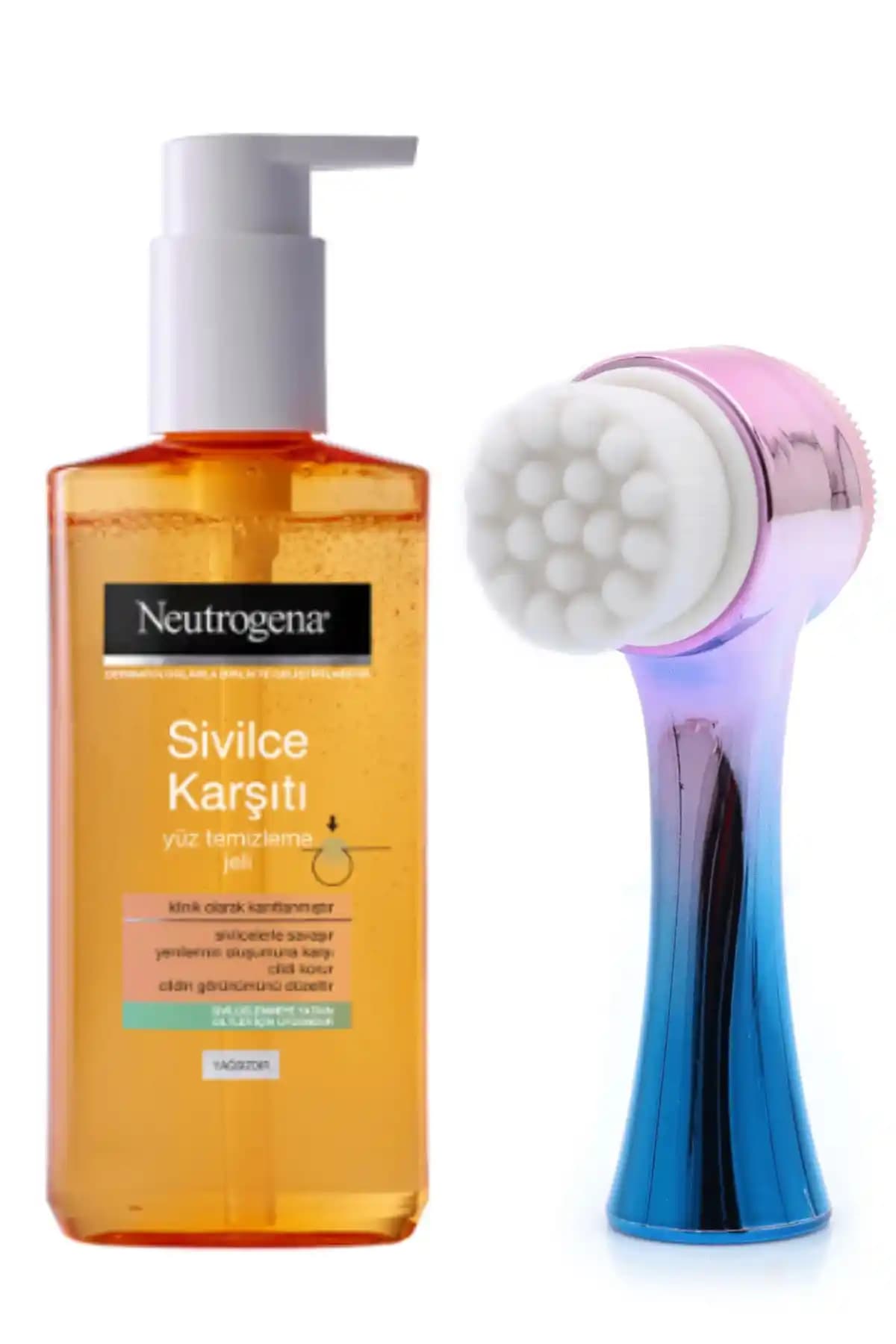 Neutrogena Mavi Cilt Temizleme Fırçası ve Sivilce Karşıtı Yüz Temizleme Jeli İncelemesi