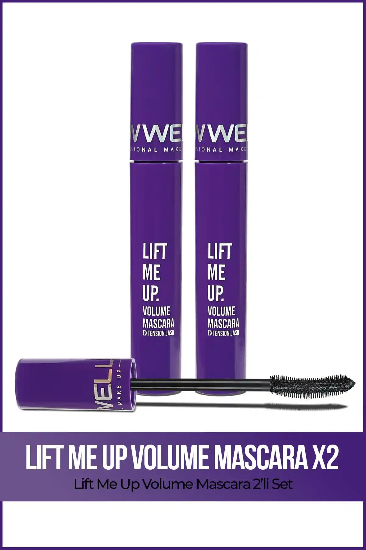 New Well 2x Lift Me Up Volume Maskara ile Dolgun ve Uzun Kirpiklere Sahip Olun