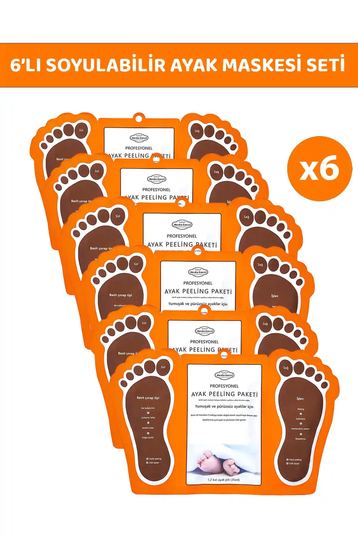 Nilu Moda Çorap Tipi Ayak Peeling Maskesi ile Sağlıklı ve Pürüzsüz Ayaklar