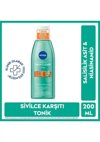 Nivea Derma Skin Clear Yüz Temizleme Tonik: Karma ve Yağlı Ciltler İçin Etkili Çözüm