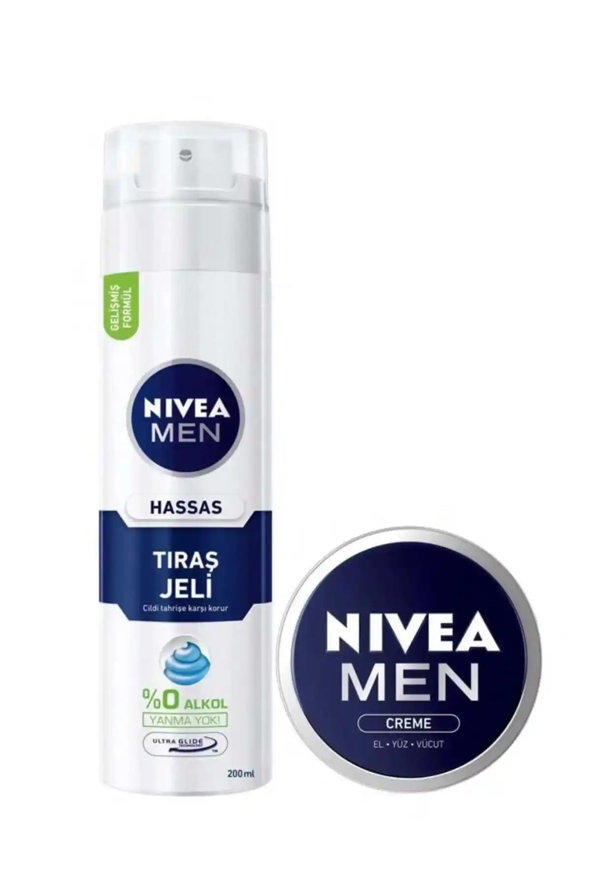 NIVEA Hassas Ciltler İçin Tıraş Jeli Crème 30 ml Erkek Bakımında Yeni Bir Dönem