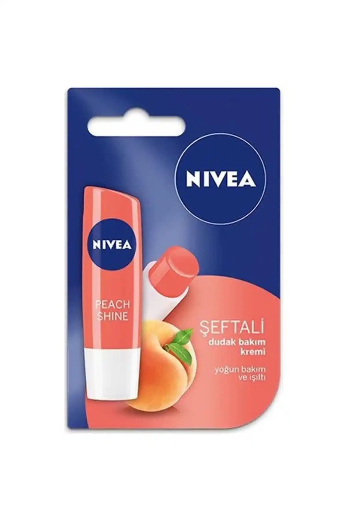 NIVEA Lip Dudak Bakım Kremi Şeftali: Doğal Nem ve Parlaklık Sağlayan Dudak Bakım Ürünü