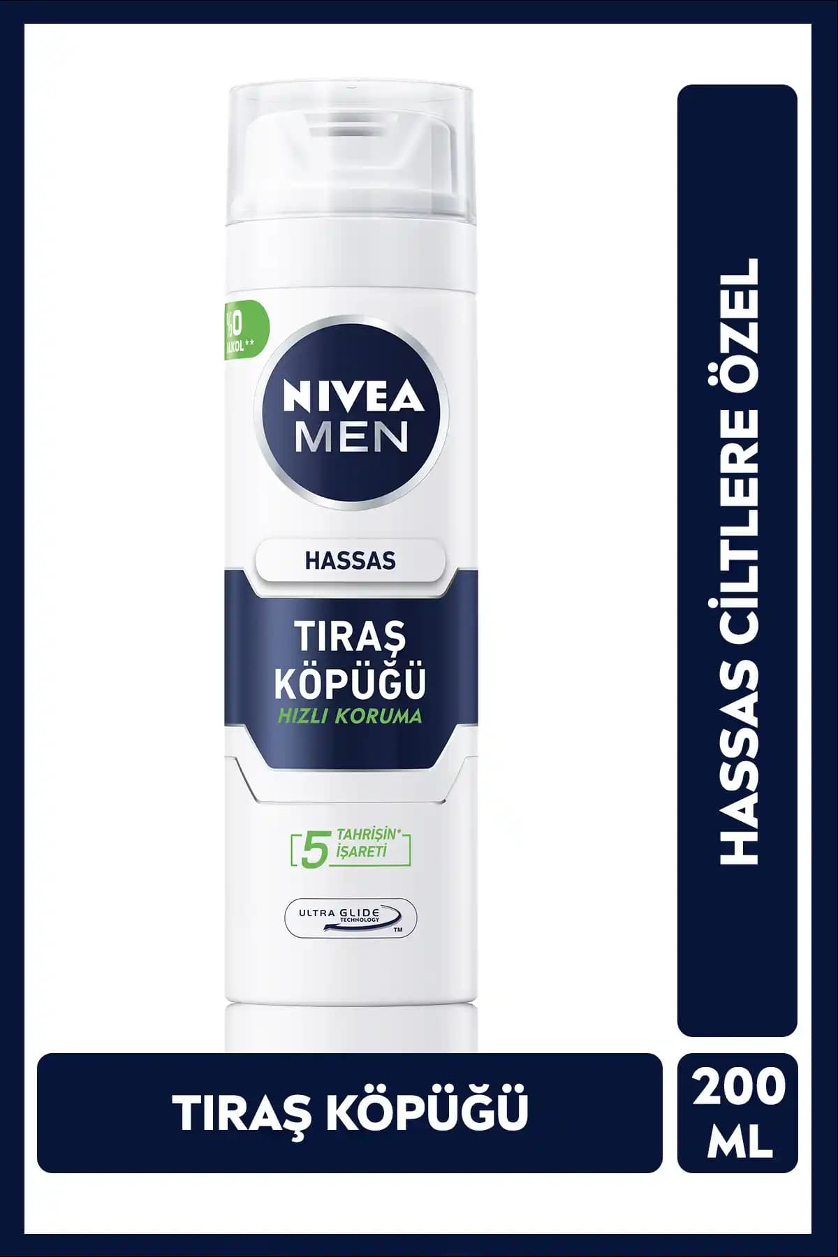 NIVEA MEN Erkek Tıraş Köpüğü Hassas Ciltler İçin Güvenli ve Nemlendirici Özelliklerle Doludur