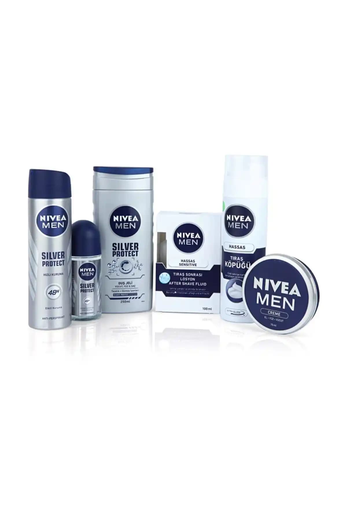 NIVEA Men Silver Protect Erkek Cilt Bakım Seti: Günlük Koruma ve Temizlik İçin Uygun
