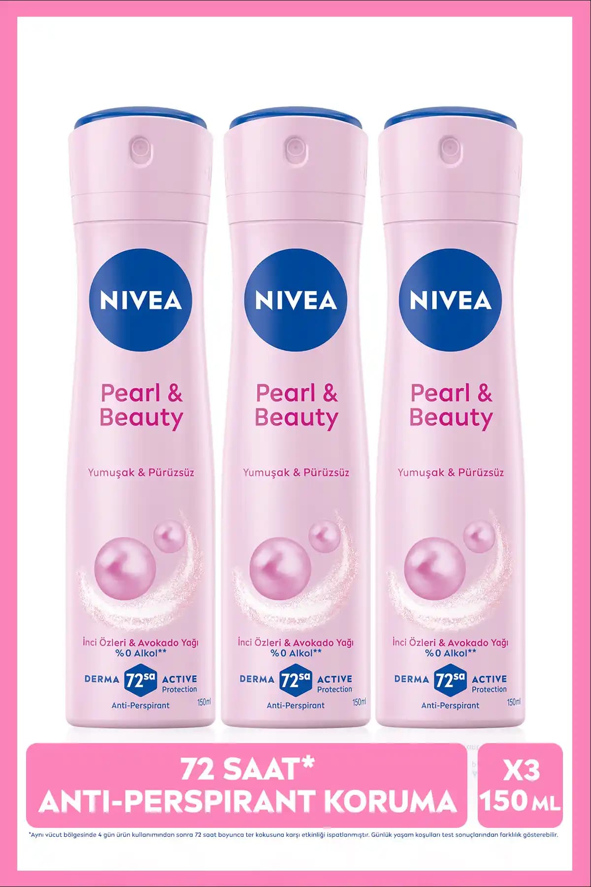 NIVEA Pearl&Beauty Kadın Sprey Deodorant: Günlük Kullanım İçin Ferah ve Güvenli Koruma