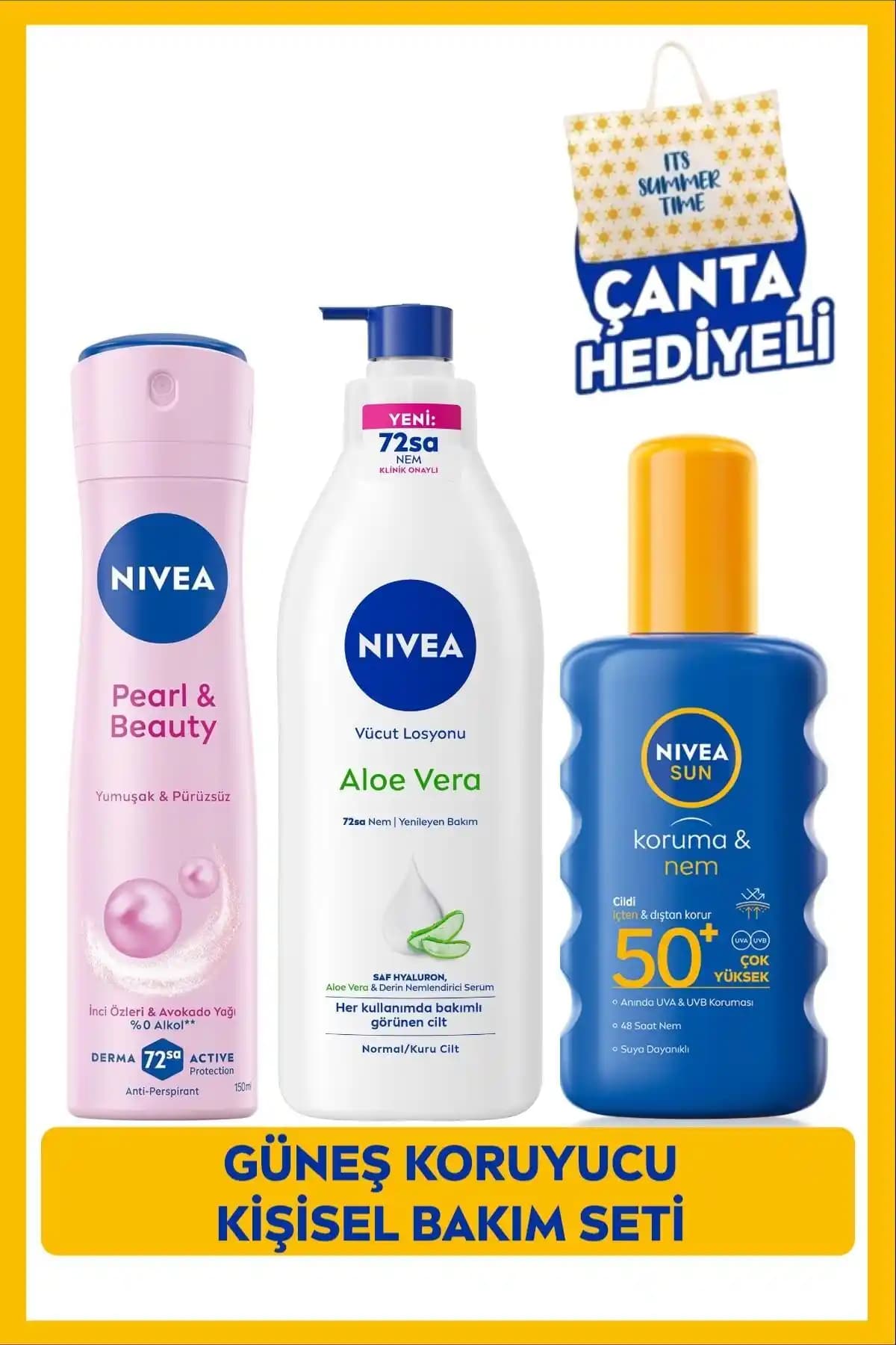 NIVEA Sun SPF50 Güneş Koruyucu Seti: Yüksek Koruma ve Bakım İçin Güçlü Seçenek