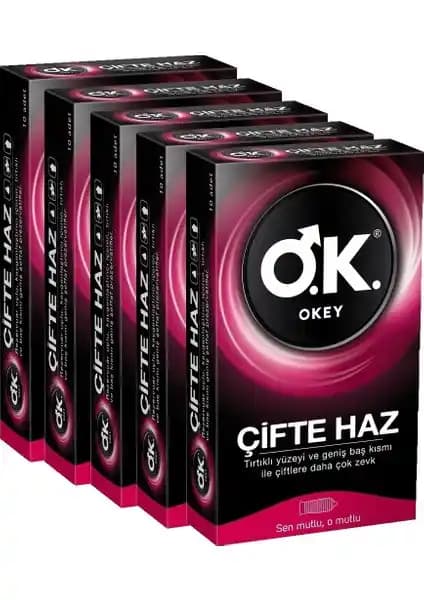 Okey Prezervatif Çifte Haz 50'li Güvenli ve Ekonomik Cinsel Sağlık Ürünü