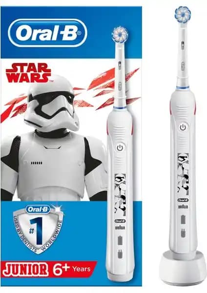 Oral-B Junior Starwars Elektrikli Çocuk Diş Fırçası Güçlü Temizlik ve Eğlence Sağlar