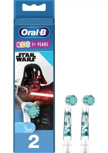 Oral-B Star Wars Çocuklar İçin 2'li Diş Fırçası Yedek Başlığı Güvenli ve Eğlenceli Diş Temizliği İçin
