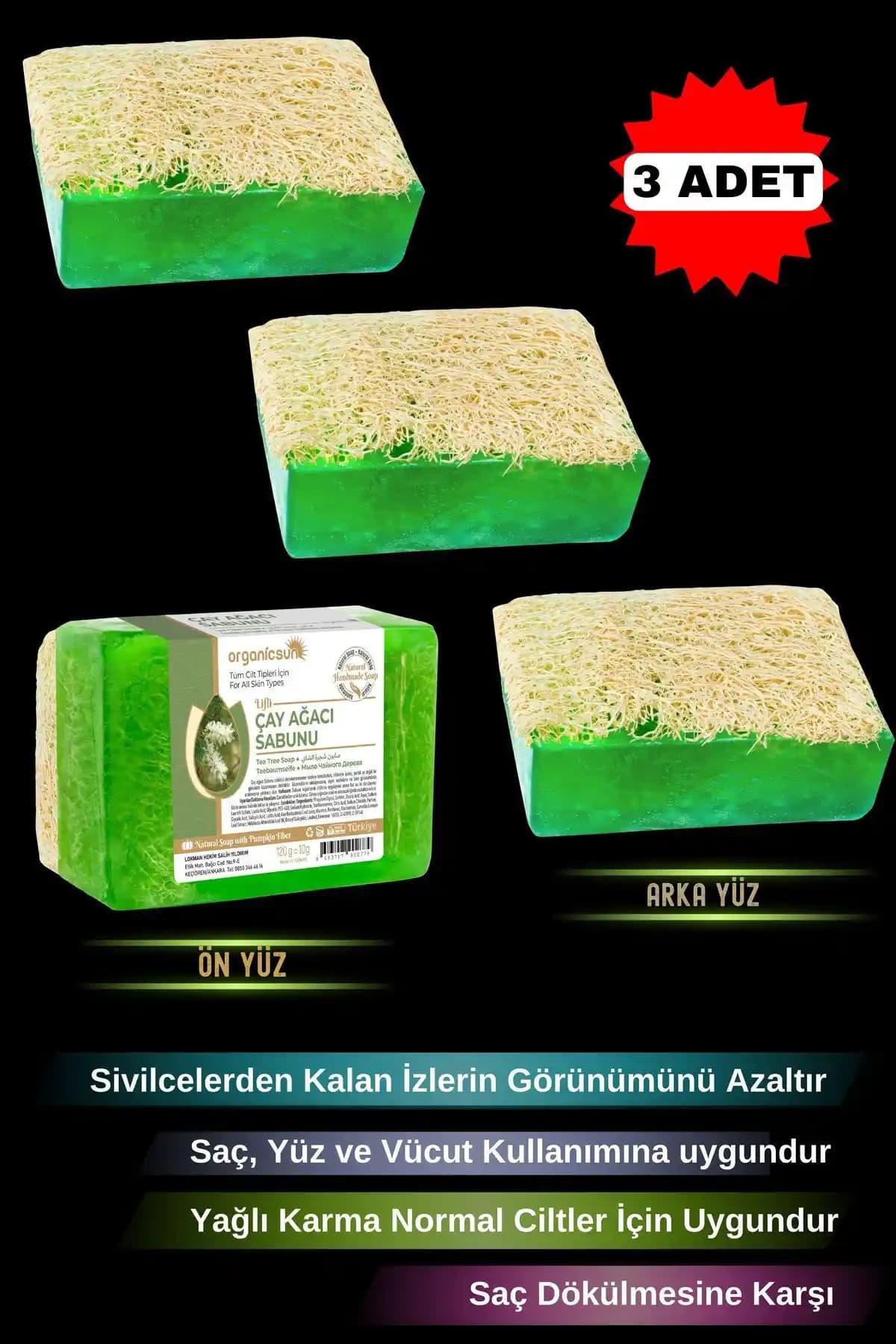 Organicsun Doğal Kabak Lifli Çay Ağacı Sabunu ile Cilt Temizliği ve Bakımı