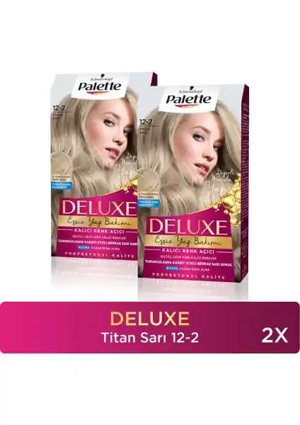 Palette Deluxe 12-2 Titan Sarı Saç Boyası: Uzun Süre Kalıcı Parlak ve Canlı Renk