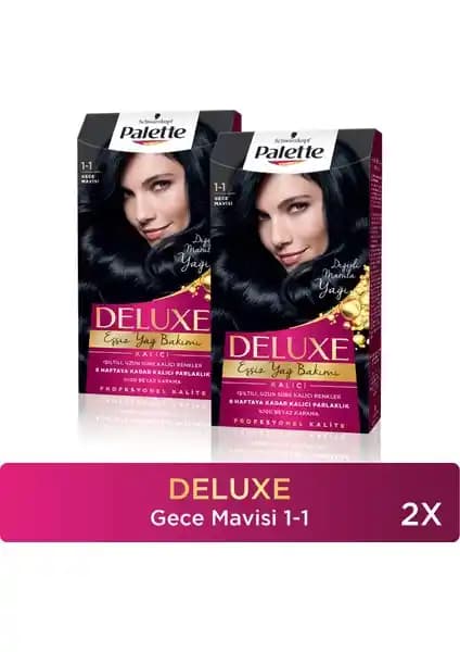 Palette Deluxe Gece Mavisi Saç Boyası: Uzun Süre Kalıcı ve Bakımlı Renk Deneyimi