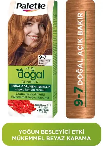 Palette Kalıcı Doğal Renkler 9-7 Doğal Açık Bakır Saç Boyası Özellikleri ve Kullanımı