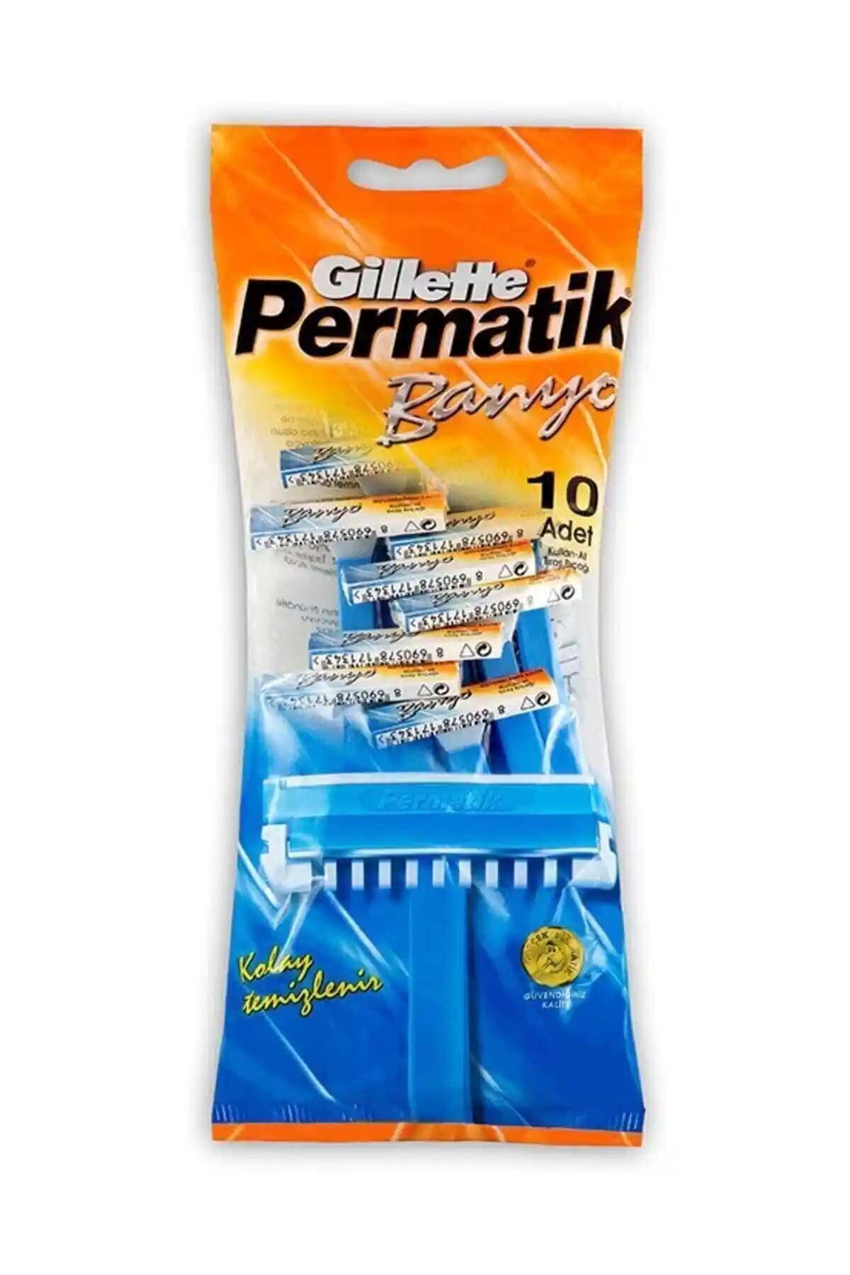 Permatik Banyo 10'lu Poşet Pratik ve Hijyenik Tek Kullanımlık Tıraş Bıçağı Çözümü