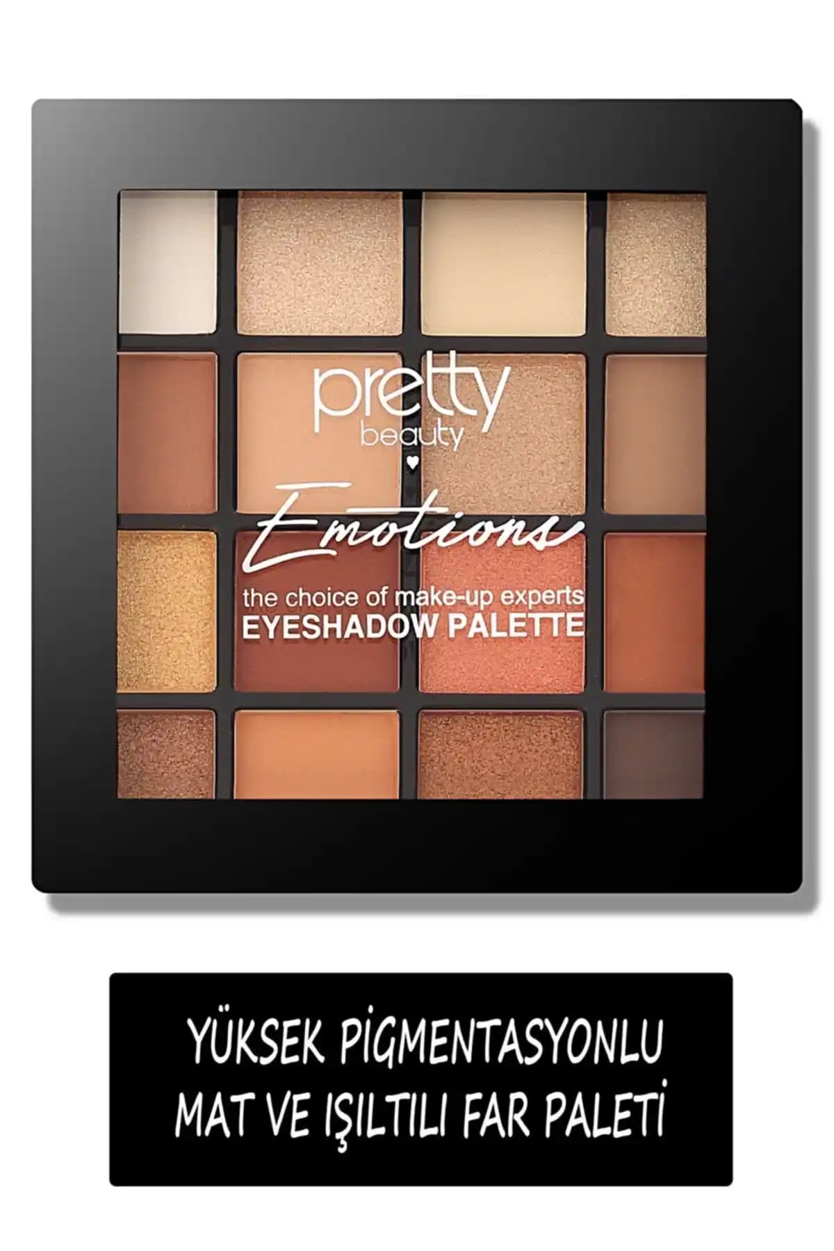 Pretty Beauty Emotions 16'lı Göz Farı Paleti Renk Çeşitliliği ve Kalitesi Hakkında Bilgi