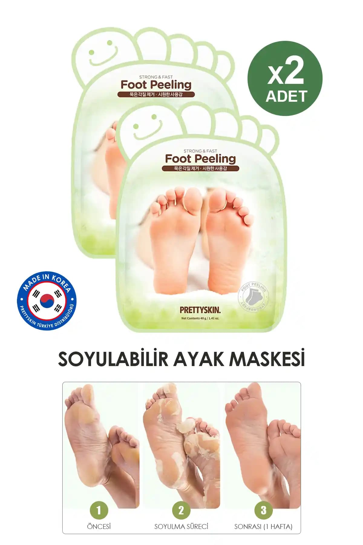 PRETTYSKIN Nemlendirici Çatlak Karşıtı Peeling Etkili Ayak Maskesi Ürün Tanıtımı ve Faydaları