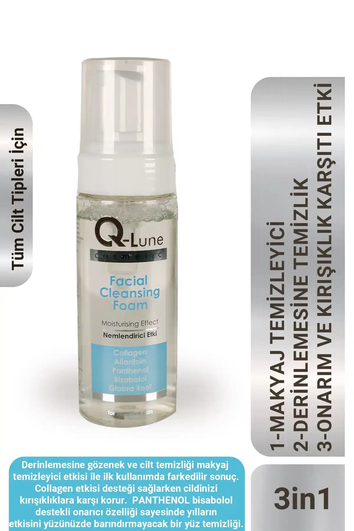 Q Lune Kolajenli Yüz Temizleme Köpüğü: Derinlemesine Temizlik ve Cilt Yenileme İçin Uygun Ürün