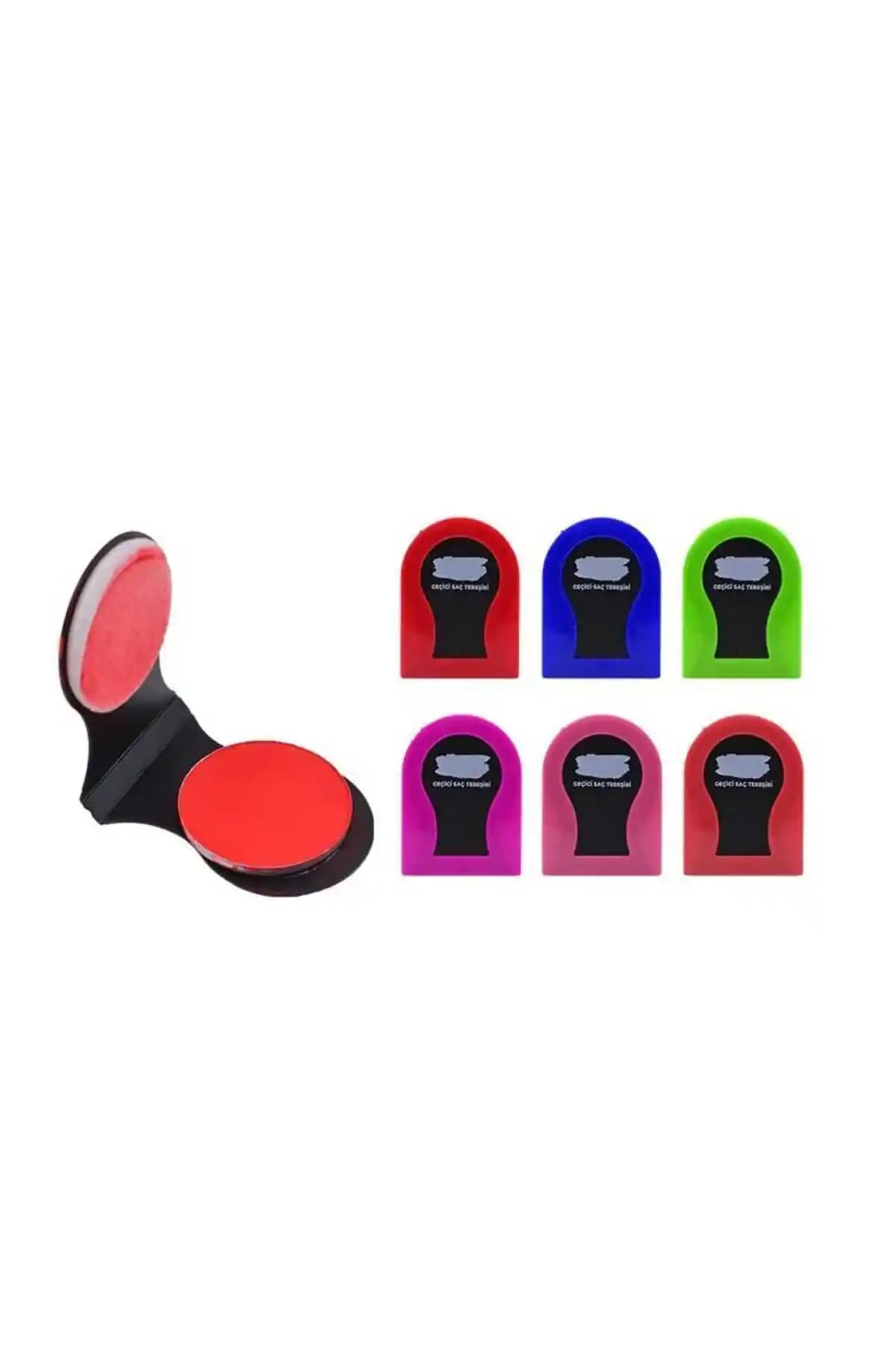 Redshine 6'lı Saç Boyama Tebeşiri Seti Renkli ve Geçici Saç Renkleri Deneyimi