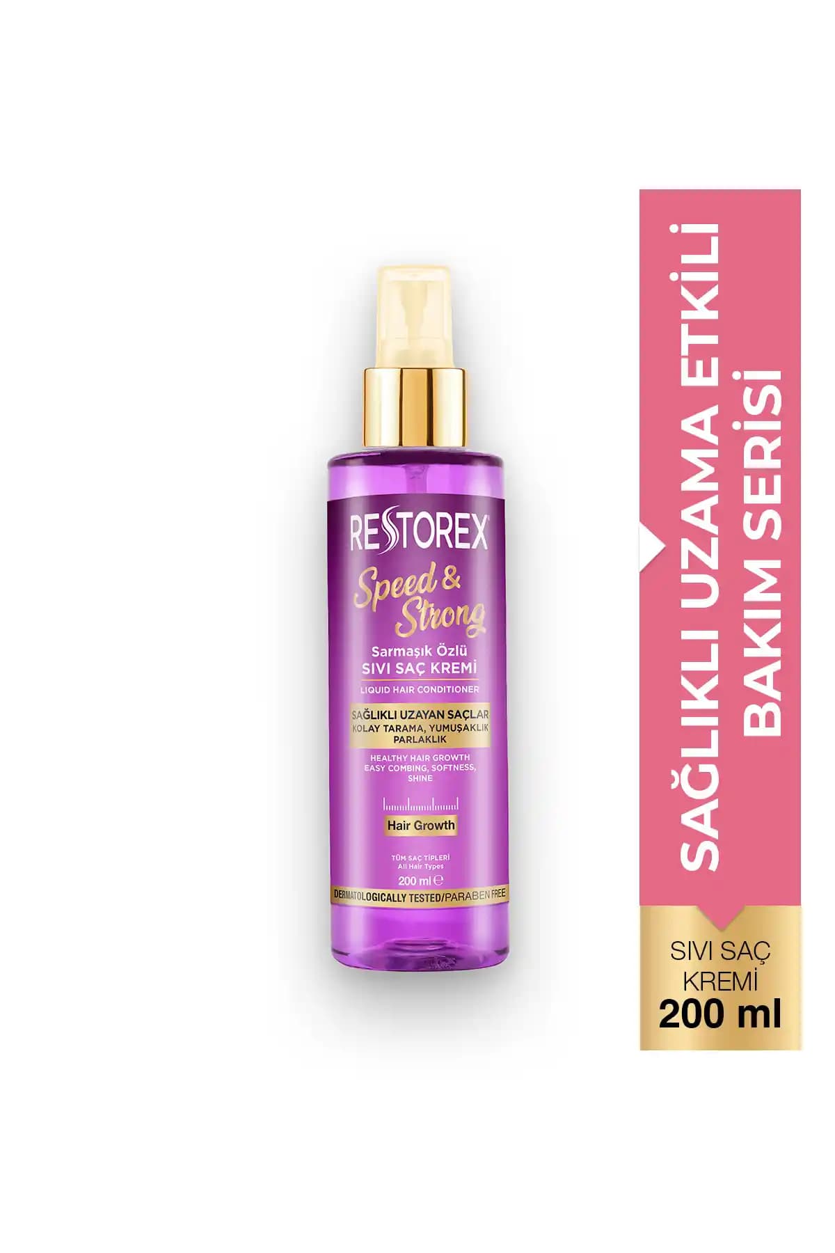 Restorex Speed Strong Işıltılı Bakım Sıvı Saç Kremi: Sağlıklı ve Parlak Saçlar İçin Güçlendirici Çözüm