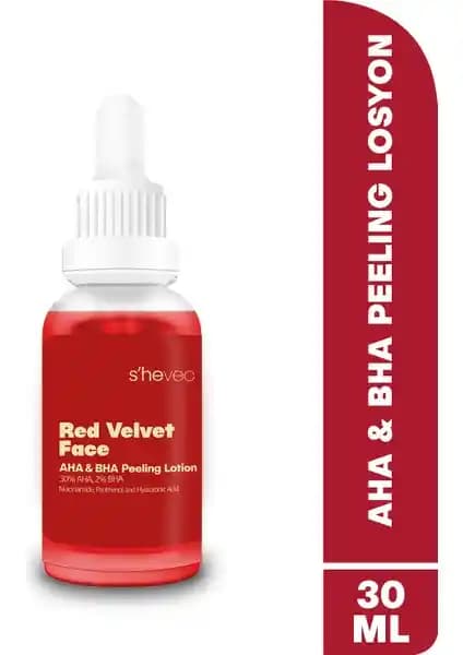 S'he Vec %30 AHA & %2 BHA Peeling Serum: Cilt Yenileme ve Gözenek Temizliği İçin Etkili Formül