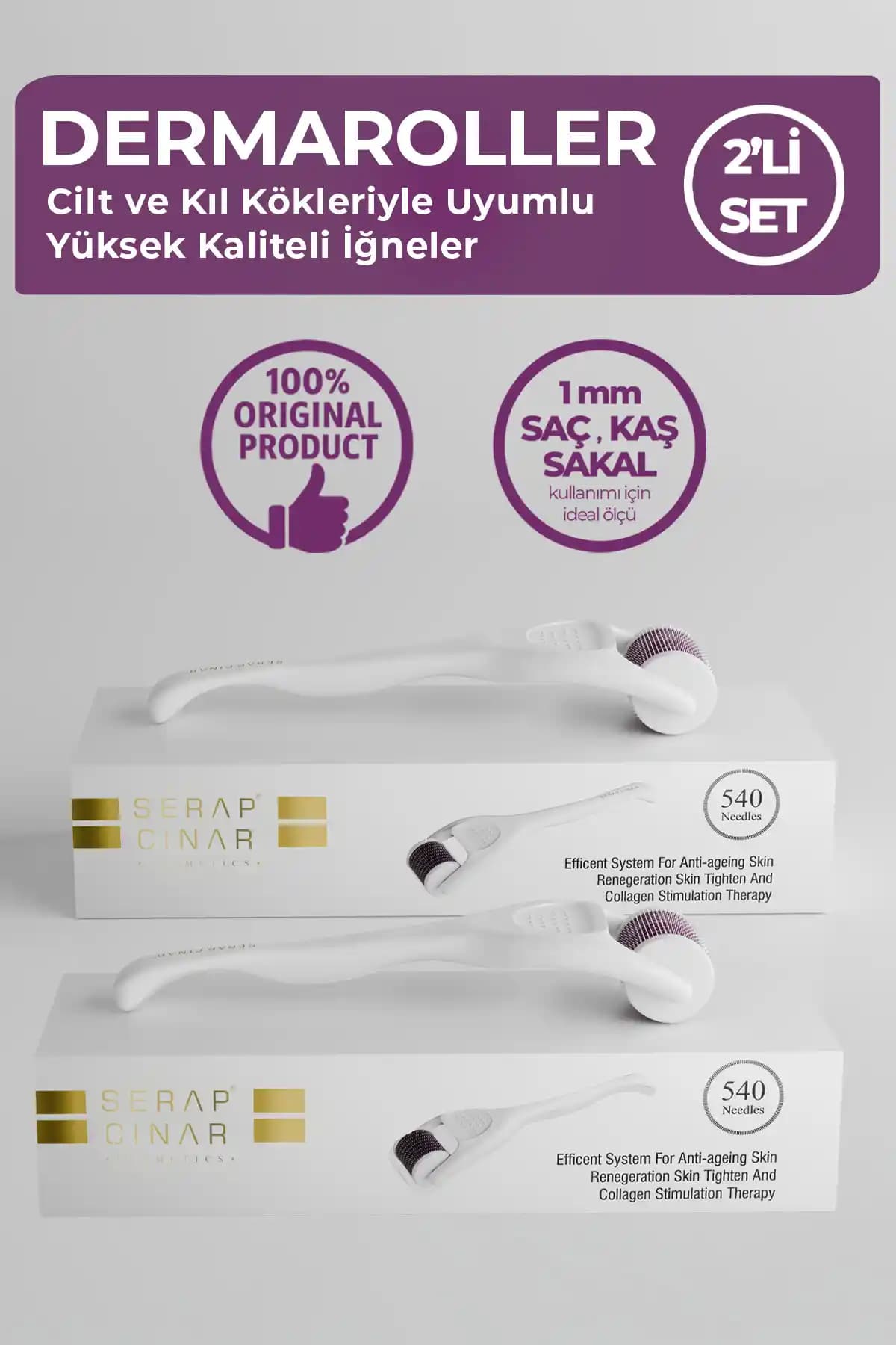 Serap Çınar Kozmetik Profesyonel Dermaroller Seti ile Cilt ve Saç Bakımında Yenilikçi Çözüm