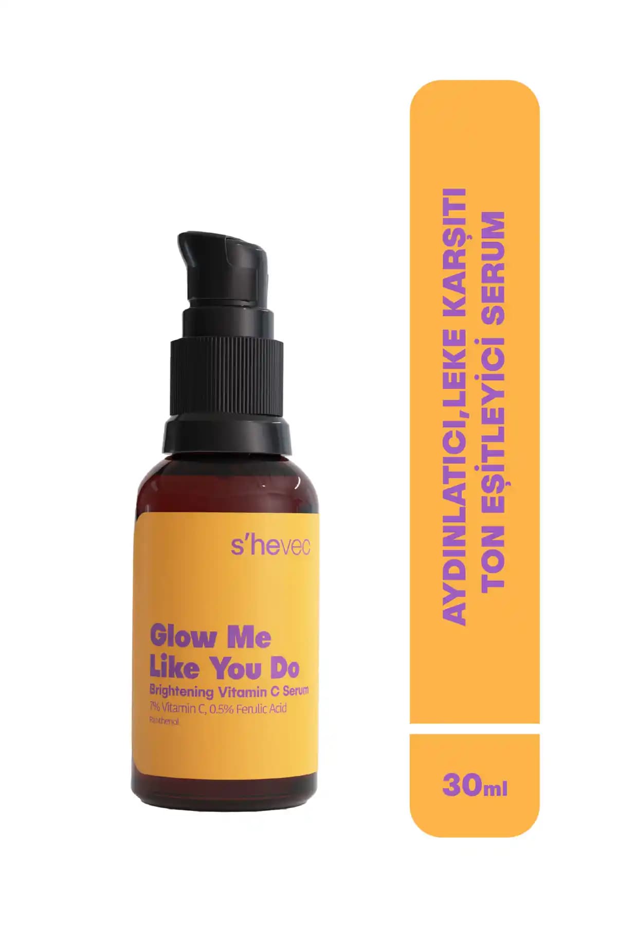 SHE VEC Glow Me Like You Do Vegan Serum ile Cilt Parlaklığı ve Sağlığı Artırıcı Bakım