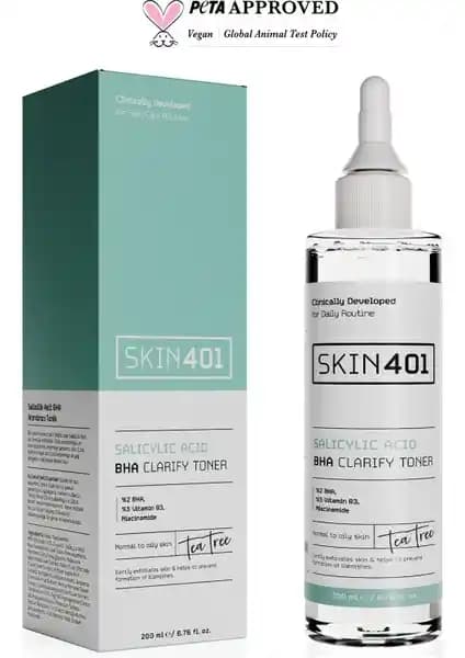 Skin401 %2 Salisilik Asit Bha Arındırıcı: Karma ve Yağlı Ciltler İçin Güçlü Temizlik Çözümü