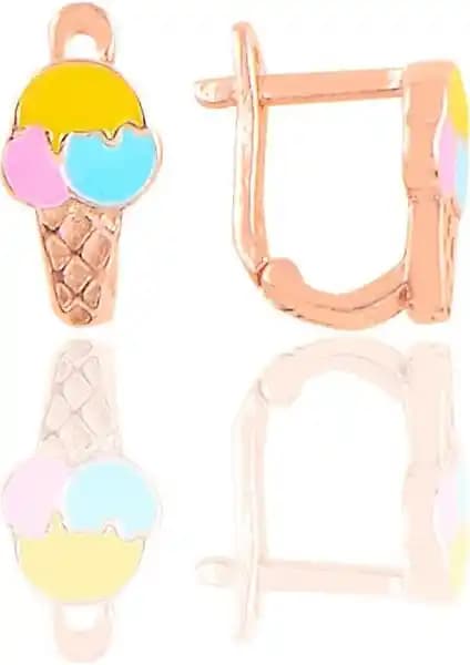 Söğütlü Silver Gümüş Rose Mineli Dondurma Çocuk Küpesi İnceleme ve Kullanıcı Yorumları