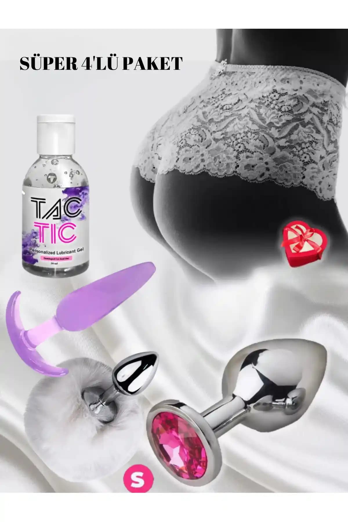 Tactic Süper 4'lü Anal Paketi: Güvenli ve Konforlu Anal Deneyim İçin Ideal Set
